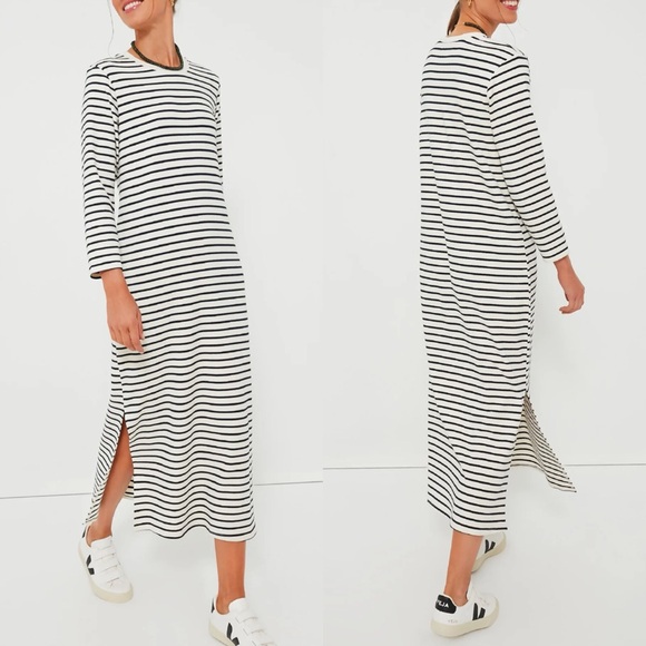 POMANDER PLACE Navy Stripe Gio Maxi Dress - Picture 3 of 12